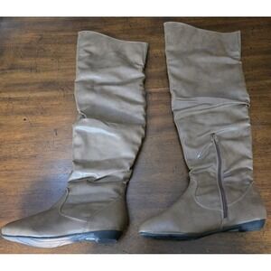 NWOT Carrini Collection 10 Over The Knee Boots Faux Leather 126282